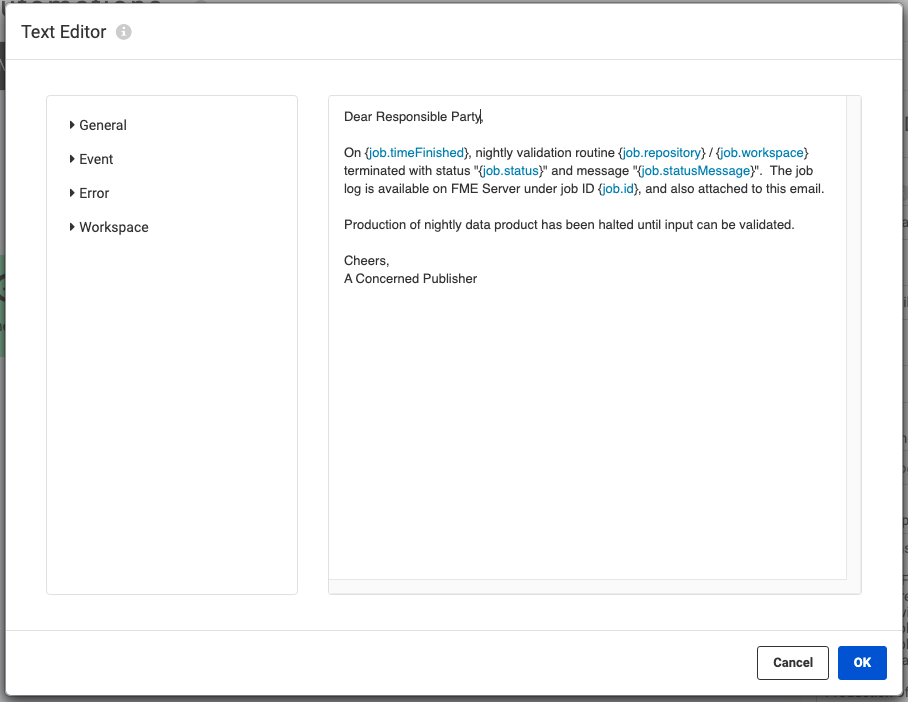 Composing an email message